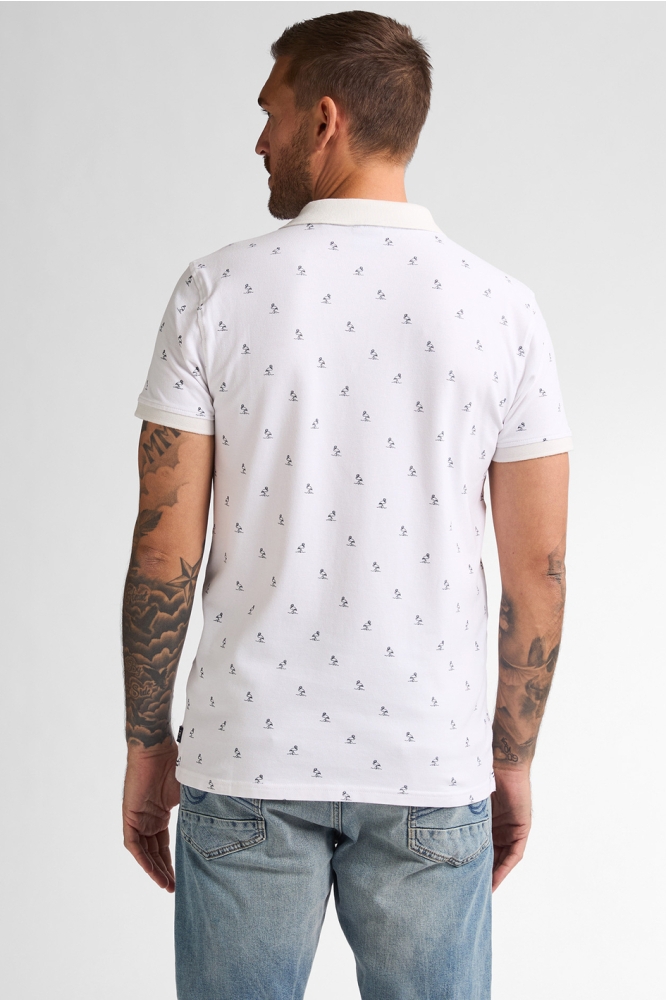 POLO MET PRINT M 1050 POL921 0000 BRIGHT WHITE